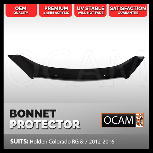 Bonnet Protector for Holden Colorado RG & 7 2012 - 2016 MY16 Tinted Guard