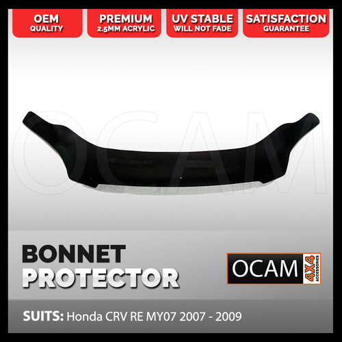 Bonnet Protector for Honda CR-V CRV RE MY07 2007 - 2009 Tinted Guard