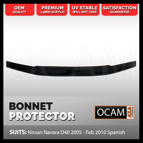 Bonnet Protector for Nissan Navara D40 2005-05/2010 Guard