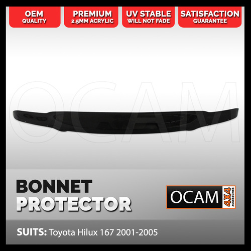 Bonnet Protector for Toyota Hilux 167 09/2001- 02/2005 Tinted Guard 165 169
