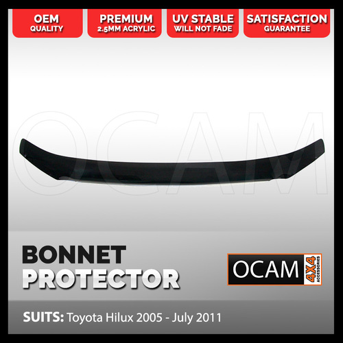 Bonnet Protector for Toyota Hilux N70 SR SR5 2005 - July 2011 Tinted Guard