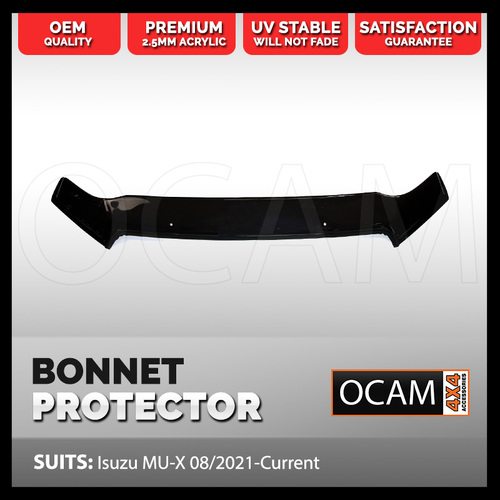 Bonnet Protector for Isuzu MU-X 08/2021-Current Tinted Guard MUX