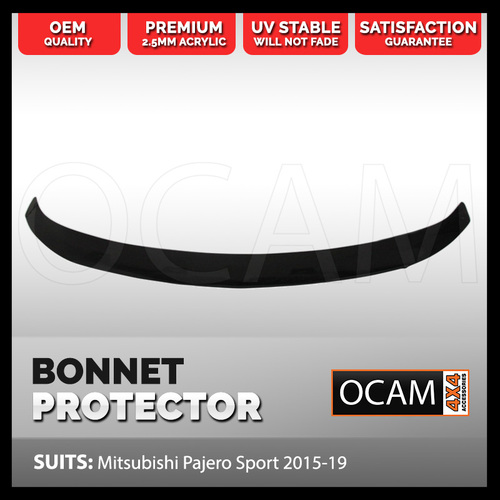 Bonnet Protector for Mitsubishi Pajero Sport 2015-19 Tinted Guard