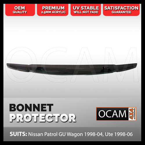 Bonnet Protector for Nissan Patrol GU Y61 Wagon 1998-2004, Ute 1998-2006