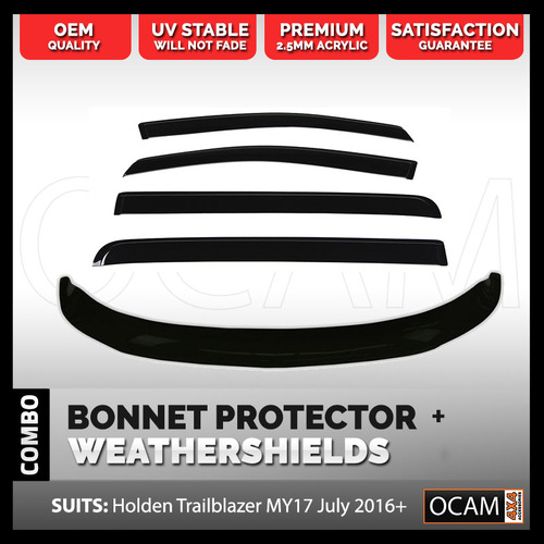 Bonnet Protector, Weathershields For Holden Trailblazer MY17 July 2016+