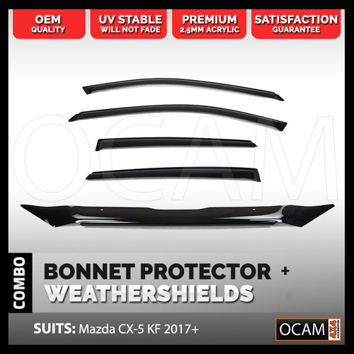Bonnet Protector, Weathershields For Mazda CX-5 KF 2017-2021 Visors CX5