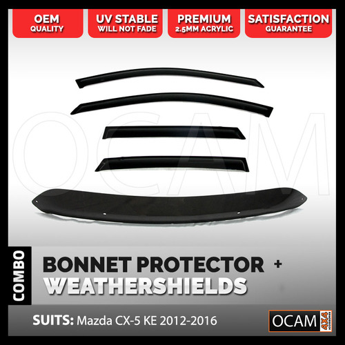 Bonnet Protector Weathershields For Mazda CX-5 KE 2012-16 Visors CX5