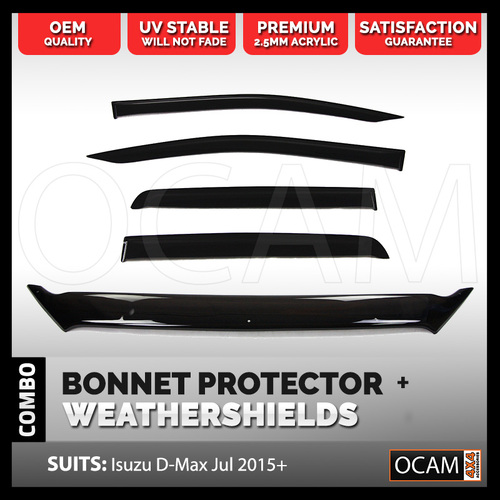 Bonnet Protector, Weathershields For Isuzu D-MAX 2017-07/2020 DMAX Visors