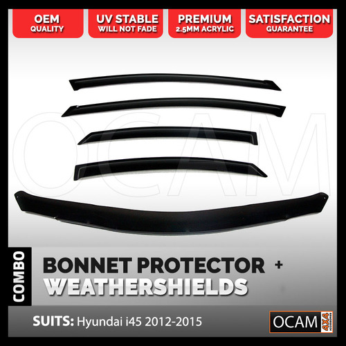 Bonnet Protector, Weathershields For Hyundai i45 Door Window Visors