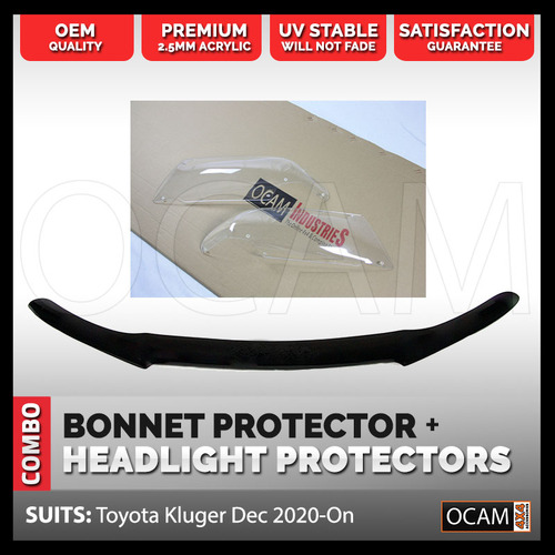 Bonnet Protector Headlight Protector For Toyota Kluger Jul 2010 - Dec 2013 4X4