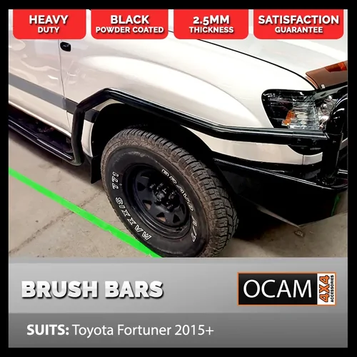 Brush Bars for Toyota Landcruiser 105 Series Heavy Duty Steel 4WD 4X4