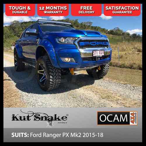 Kut Snake Raptor Style Bonnet Scoop For PX MK2 MK3 Ford Ranger 2015-Current ABS