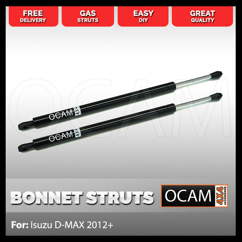 OCAM Bonnet Strut Kit for Isuzu D-MAX 2012- Current (2 pcs)