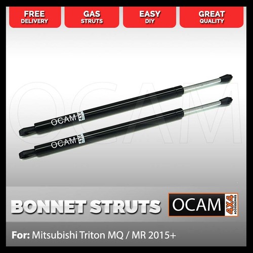 OCAM Bonnet Strut Kit for Mitsubishi Triton MQ 05/2015-11/2018, 2 pcs