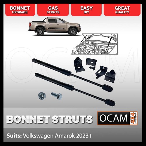 OCAM Bonnet Strut Kit for Volkswagen Amarok 05/2023+