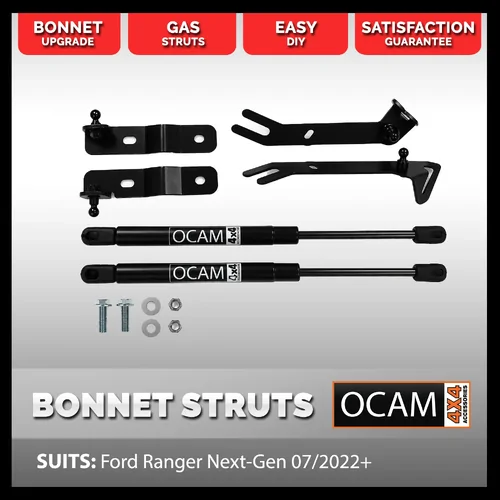 OCAM Bonnet Strut Kit for Ford Ranger Next-Gen 07/2022+