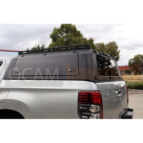 OCAM Aluminium Canopy For Mitsubishi Triton, MQ, MR, 2015-23 Dual Cab