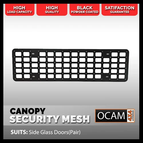 OCAM Gen 2 Aluminium Canopy Security Mesh For Side Glass Doors(Pair)