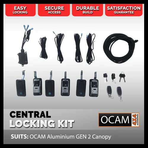 Central Locking Kit for OCAM Aluminium GEN 2 Canopy, Set of 6 Locks