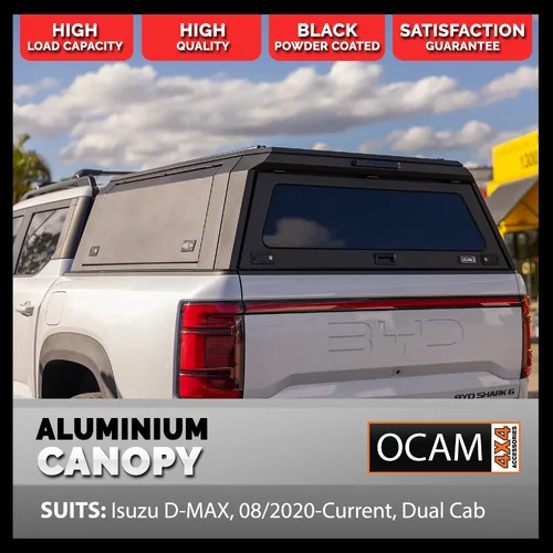 OCAM Gen 2 Aluminium Canopy For Isuzu D-MAX, 08/2020-Current, Dual Cab