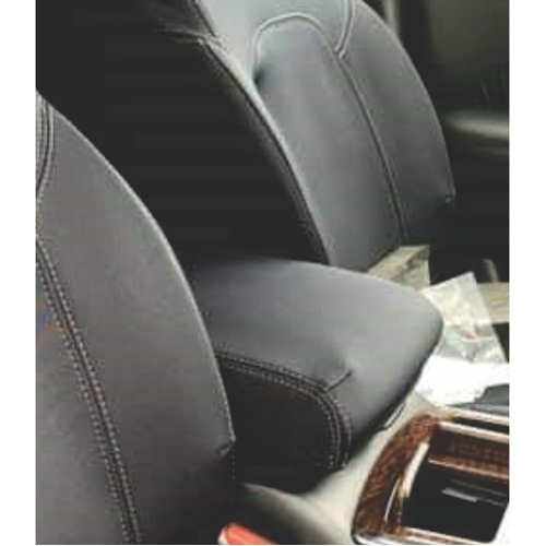 Wetseat Neoprene Console Lid Cover for Nissan Patrol Y62 12/2012-2023 Black with Charcoal Stitching
