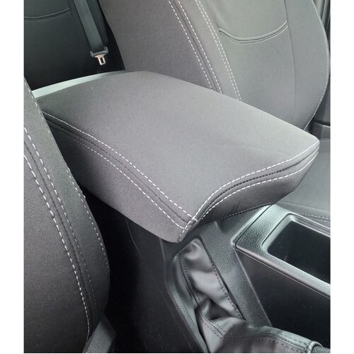 Wetseat Neoprene Tailored Console Cover for Toyota Prado GX 08/2024-On, Grey With Charcoal Stitching