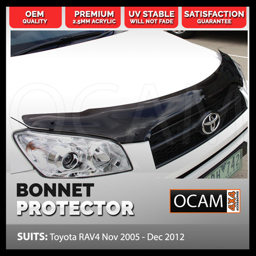 Bonnet Protector for Toyota Rav 4 Dec 2005-Dec 2012 Tinted Guard Rav4