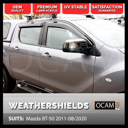 OCAM Weathershields for Mazda BT-50 2011-07/2020 Window Door Visors BT50