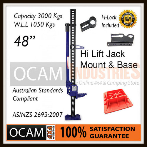 High Lift Jack Farm Heavy Duty Blue 48 inch Mount & Base 4x4 4WD