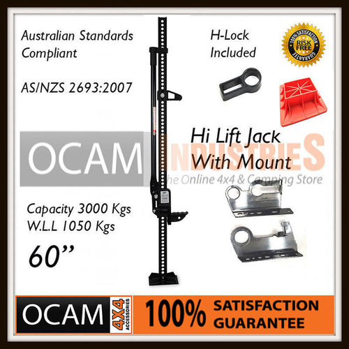 High Lift Jack Farm Heavy Duty Black 60 inch Mount & Base 4x4 4WD