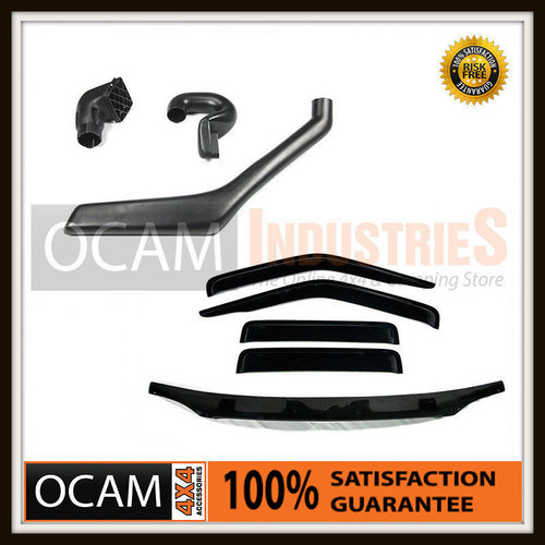 For Nissan Navara D22: Snorkel, Bonnet Protector, Window Visors Weathershields