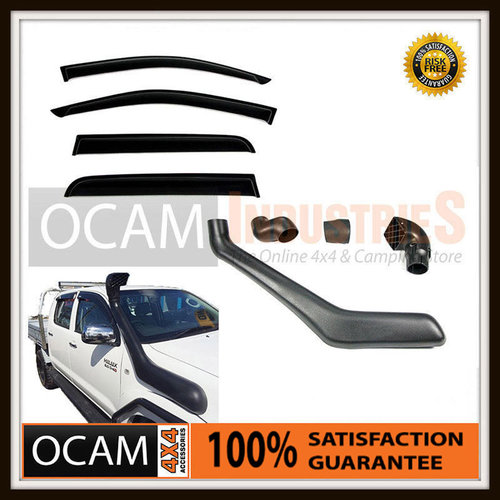 Combo for Toyota Hilux N70 25/26 Series 2012-15: Snorkel, Window Visors Weathershields