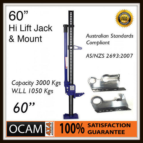 High Lift Jack Farm Heavy Duty Blue 60 inch & Mount 4x4 4WD