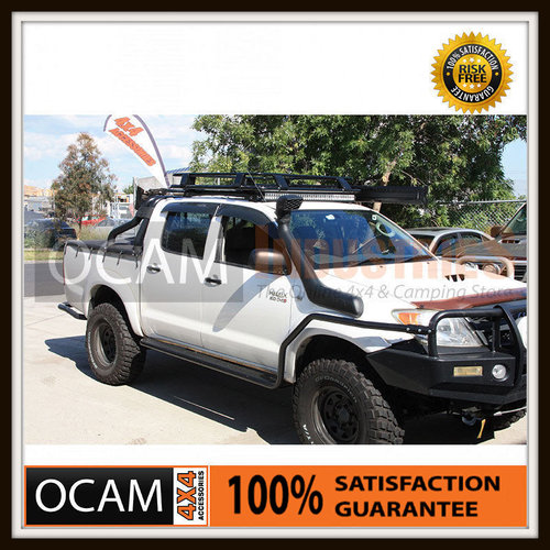 Steel Side Steps & Brush Bars & Alloy Roof Rack for Toyota Hilux N70 2005-15