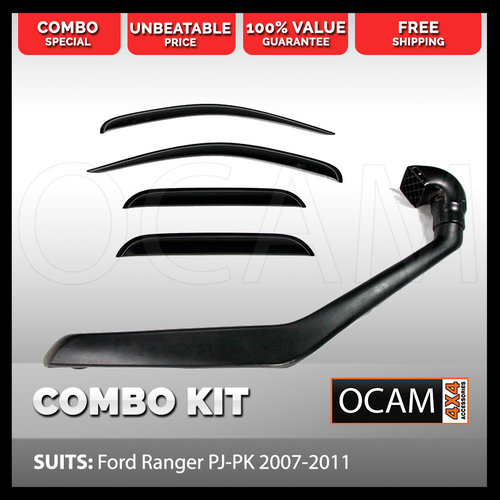 For Ford Ranger PJ-PK 2007-2011 Snorkel and Weathershields Window Visors