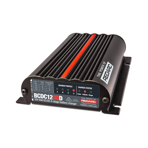REDARC DC-DC Battery Charger 12V 40A 3 Stage Auto BCDC1250D Dual Input Solar BCDC1250D
