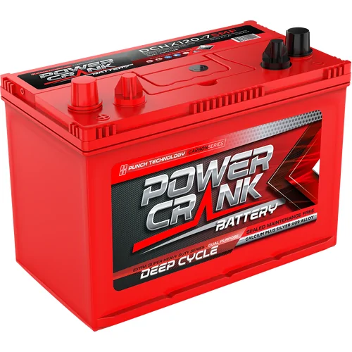 Power Crank DCNX120-7LSMF Dual Purpose Deep Cycle Battery 105Ah 800CCA