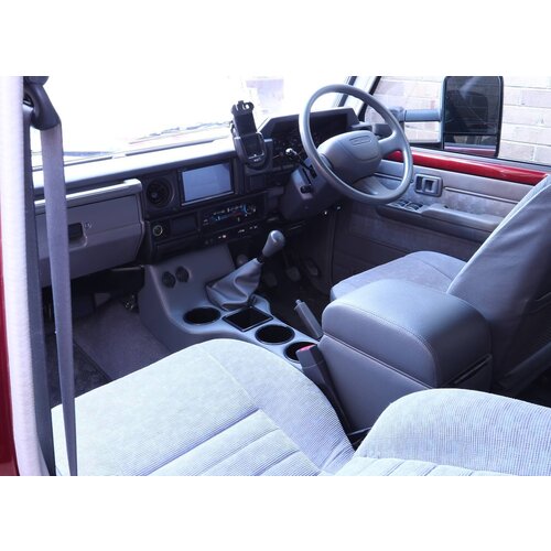 Department of the Interior Full Length Floor Console for Toyota Landcruiser 79 Series Single Cab, 2007-09 STEEL DASH V8, (Design #1)