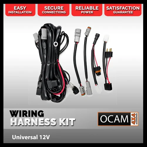 OCAM Dual Output Driving Light Wiring Harness Kit – Universal 12V