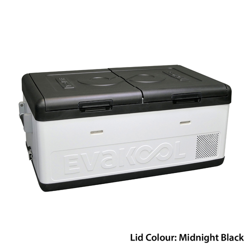 EvaKool Down Under II 80L Dual Zone Fridge/ Freezer -Midnight Black DU280-DZ-BLK