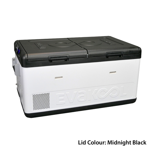EvaKool Down Under II 95L Dual Zone Fridge/ Freezer -Midnight Black DU295-DZ-BLK