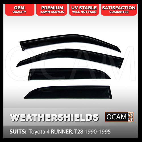 OCAM Weathershields Window Visors For Toyota 4 RUNNER Surf T28, 1990-1995