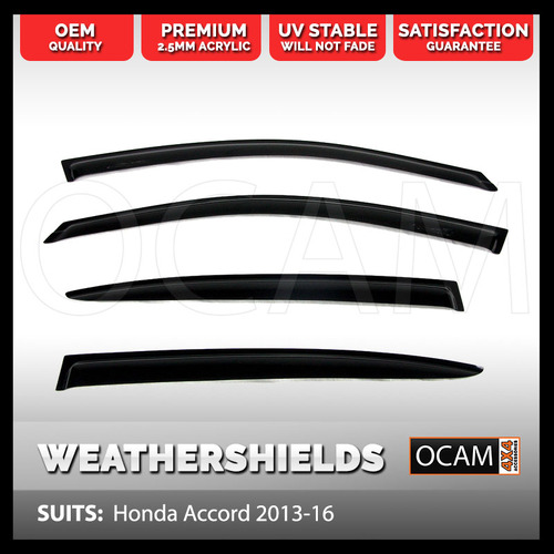 OCAM Weathershields For Honda Accord 2013-16 Window Visors