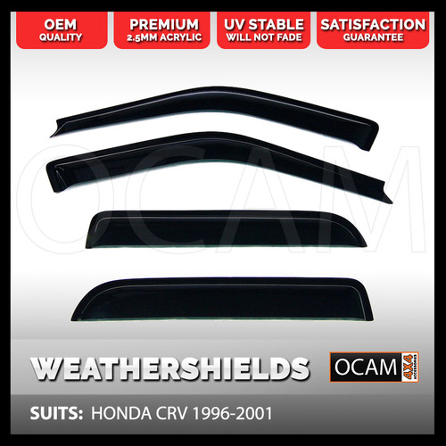 OCAM Weathershields for HONDA CRV 1996-2001 Window Door Visors Tinted