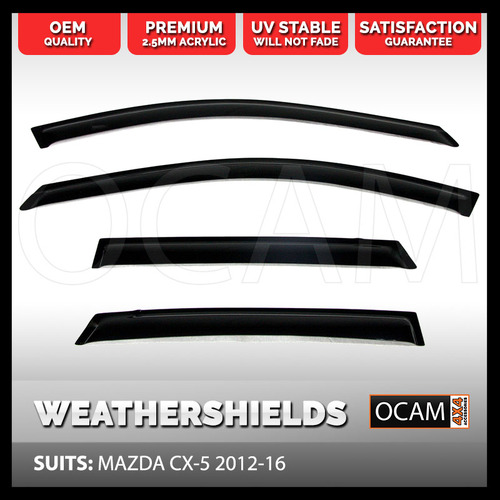 OCAM Weathershields for MAZDA CX-5 2012-16 Window Door Visors CX5