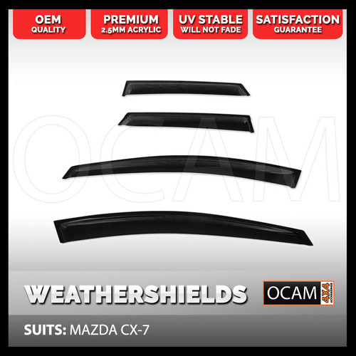OCAM Weathershields for MAZDA CX-7 Window Door Visors Windshields CX7