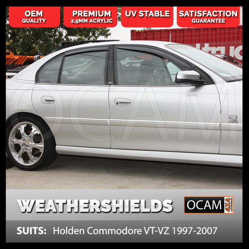 Weathershields For Holden Commodore VT VY VX VZ 1997-2007 4pc Visors