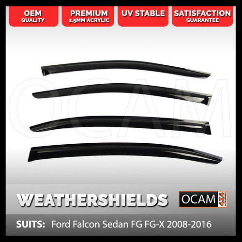 Weathershields For Ford Falcon Sedan FG FG-X 2008-2016 Visors XR XR6 XR8