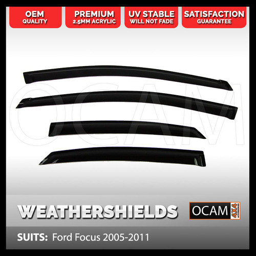 OCAM Weathershields For Ford Focus 2005-2011 Window Door Visors