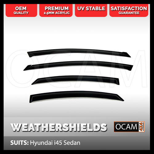 OCAM Weathershields For Hyundai i45 Window Door Visors Tinted